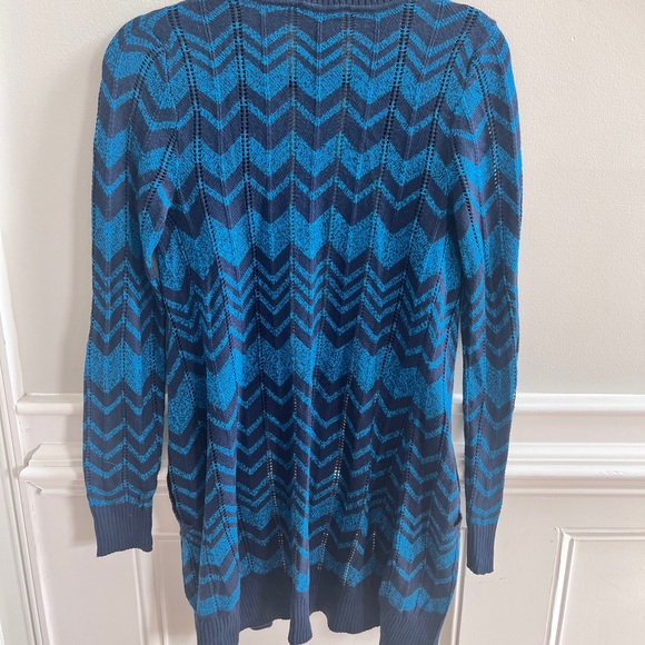 Missoni for Target Blue Zigzag Knit Cardigan Size - Picture 4 of 5